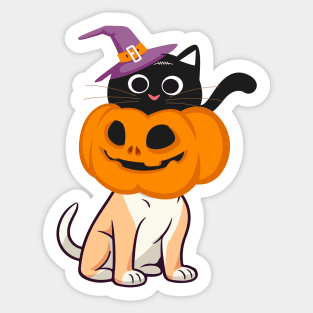 labrador retriever is a Jack-o-Lantern Sticker